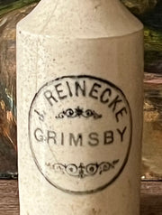 Antique Inkwell & Ginger Beer Bottles